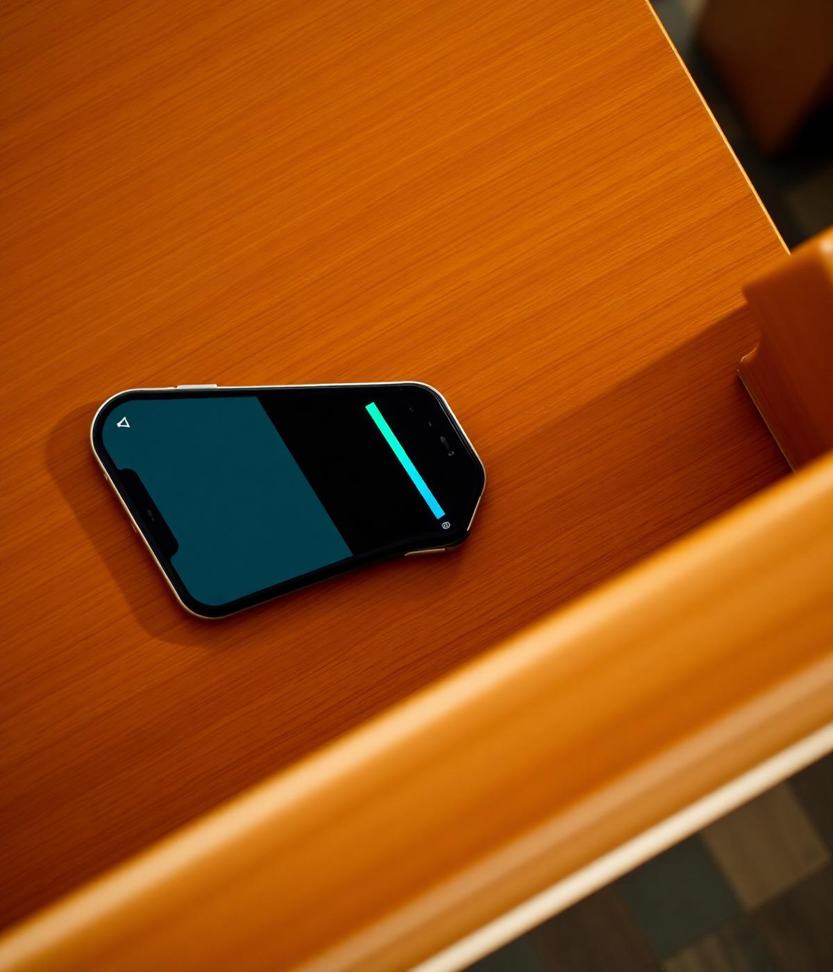 Phone running the Audio Safe live meter